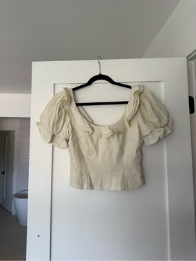 Cream Antonio Melani x Courtney Grow collab top